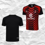 Camiseta de Entrenamiento AC Milan 2023 2024 Rojo y Negro