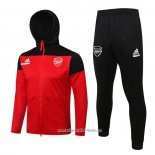 Chandal con Capucha del Arsenal 2021 2022 Rojo