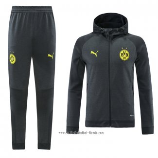 Chandal con Capucha del Borussia Dortmund 2021 2022 Gris