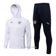 Chandal con Capucha del Manchester City 2021 2022 Blanco