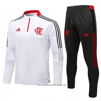 Chandal de Sudadera del Flamengo 2021 2022 Blanco