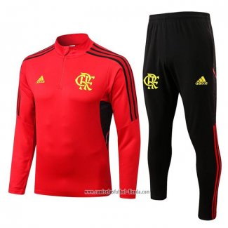 Chandal de Sudadera del Flamengo 2022 2023 Nino Rojo