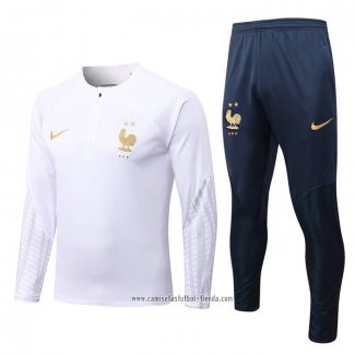 Chandal de Sudadera del Francia 2022 2023 Blanco