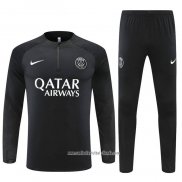 Chandal de Sudadera del Paris Saint-Germain 2022 2023 Negro