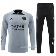 Chandal de Sudadera del Paris Saint-Germain Jordan 2022 2023 Gris