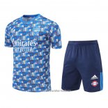 Chandal del Arsenal 2022 2023 Manga Corta Azul - Pantalon Corto