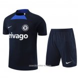 Chandal del Chelsea 2022 2023 Manga Corta Negro - Pantalon Corto