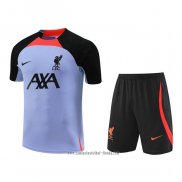 Chandal del Liverpool 2022 2023 Manga Corta Purpura - Pantalon Corto