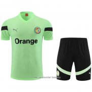 Chandal del Senegal 2023 2024 Manga Corta Verde - Pantalon Corto