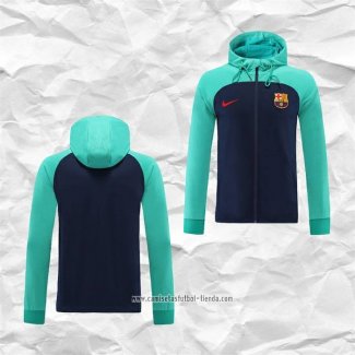 Chaqueta con Capucha del Barcelona 2022 2023 Verde y Azul