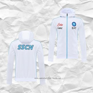 Chaqueta con Capucha del Napoli 2022 2023 Blanco