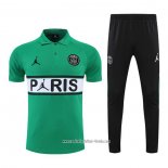 Conjunto Polo del Paris Saint-Germain Jordan 2022 2023 Verde