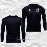 Camiseta Mexico Portero 2022 Manga Larga Negro