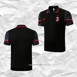 Camiseta Polo del AC Milan 2022-2023 Negro