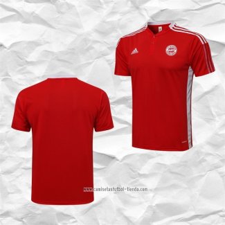 Camiseta Polo del Bayern Munich 2021 2022 Rojo