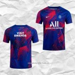 Camiseta Pre Partido del Paris Saint-Germain 2022 Azul y Rojo