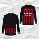Camiseta Primera AC Milan 2022 2023 Manga Larga