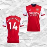 Camiseta Primera Arsenal Jugador Aubameyang 2021 2022