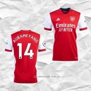 Camiseta Primera Arsenal Jugador Aubameyang 2021 2022