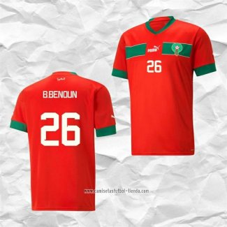 Camiseta Primera Marruecos Jugador B.Benoun 2022