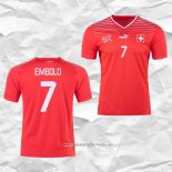 Camiseta Primera Suiza Jugador Embolo 2022