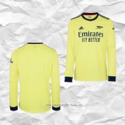 Camiseta Segunda Arsenal 2021 2022 Manga Larga