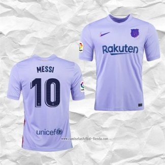 Camiseta Segunda Barcelona Jugador Messi 2021 2022