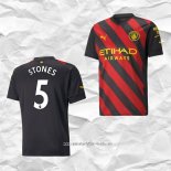 Camiseta Segunda Manchester City Jugador Stones 2022 2023