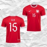 Camiseta Segunda Polonia Jugador Glik 2022