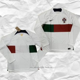 Camiseta Segunda Portugal 2022 Manga Larga