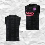 Camiseta de Entrenamiento Barcelona 2022 2023 Sin Mangas Negro