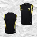 Camiseta de Entrenamiento Juventus 2023 2024 Sin Mangas Negro