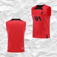 Camiseta de Entrenamiento Liverpool 2022 2023 Sin Mangas Rojo