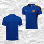 Camiseta de Entrenamiento Manchester United 2021 2022 Azul