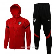 Chandal con Capucha del Atletico Madrid 2021 2022 Rojo