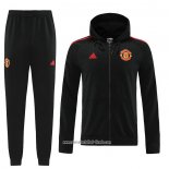 Chandal con Capucha del Manchester United 2022 2023 Negro