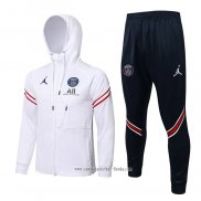 Chandal con Capucha del Paris Saint-Germain 2021 2022 Blanco