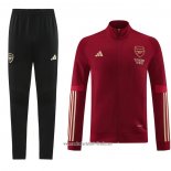 Chandal de Chaqueta del Arsenal 2023 2024 Rojo Oscuro