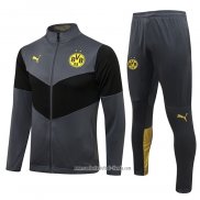 Chandal de Chaqueta del Borussia Dortmund 2021 2022 Gris