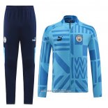 Chandal de Chaqueta del Manchester City 2022 2023 Azul Claro