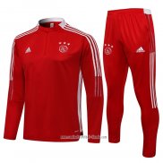 Chandal de Sudadera del Ajax 2021 2022 Nino Rojo