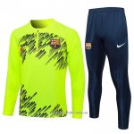 Chandal de Sudadera del Barcelona 2024 2025 Verde Fluorescente