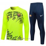 Chandal de Sudadera del Barcelona 2024 2025 Verde Fluorescente