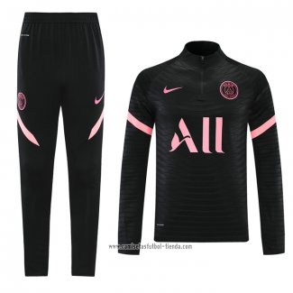 Chandal de Sudadera del Paris Saint-Germain 2021 2022 Negro