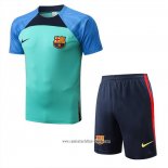 Chandal del Barcelona 2022 2023 Manga Corta Verde - Pantalon Corto