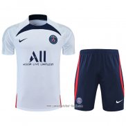 Chandal del Paris Saint-Germain 2022 2023 Manga Corta Blanco - Pantalon Corto