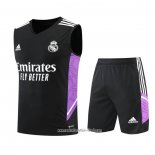 Chandal del Real Madrid 2022 2023 Sin Mangas Negro