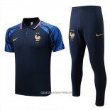 Conjunto Polo del Francia 2022 2023 Azul Oscuro