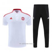 Conjunto Polo del Manchester United 2022 2023 Blanco