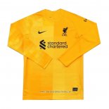 Camiseta Liverpool Portero 2021 2022 Manga Larga Amarillo